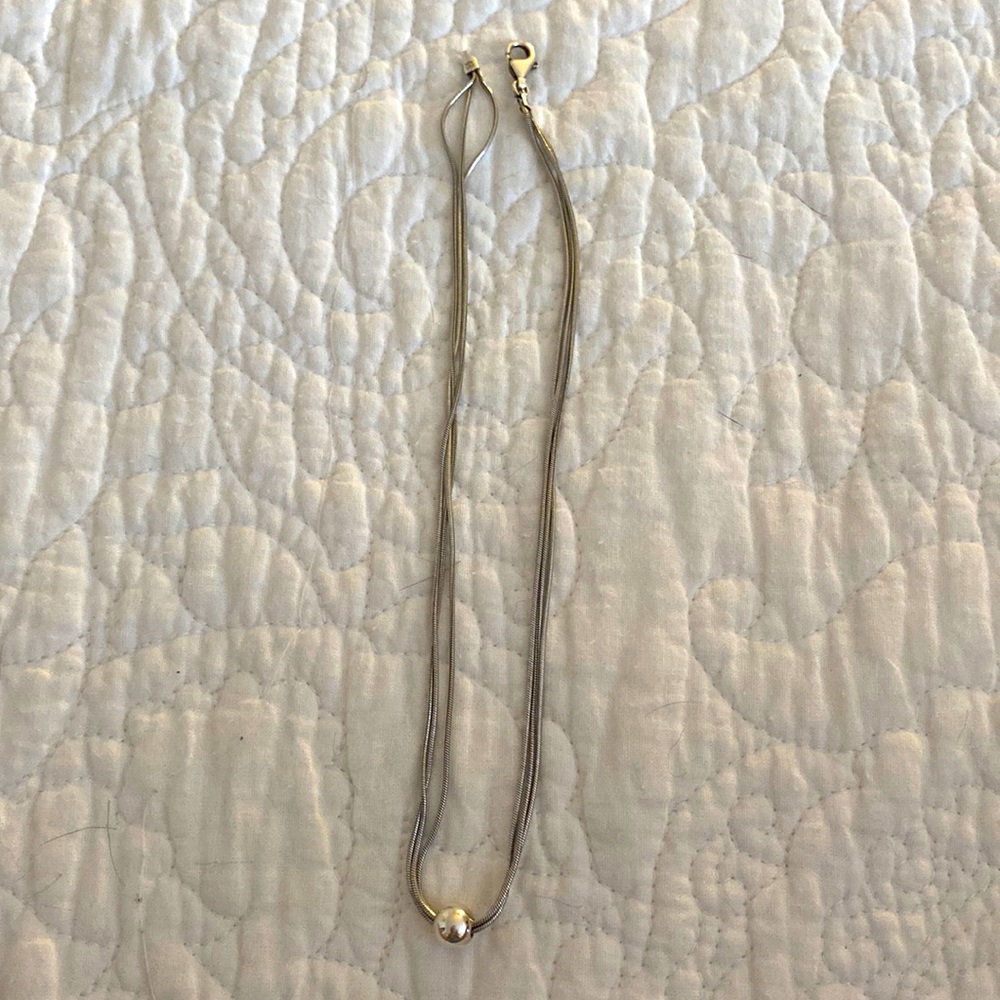 Silpada silver ball necklace